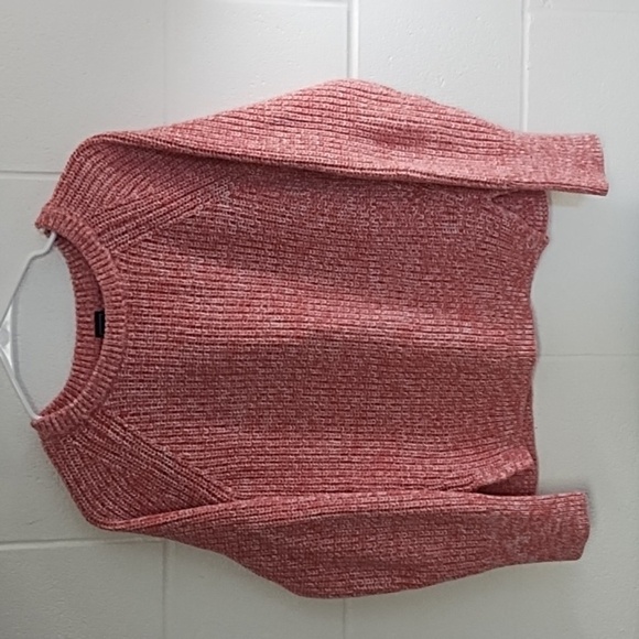 Gap Coral Chunky Cotton Knit Wide Crewneck Sweater - Picture 10 of 10